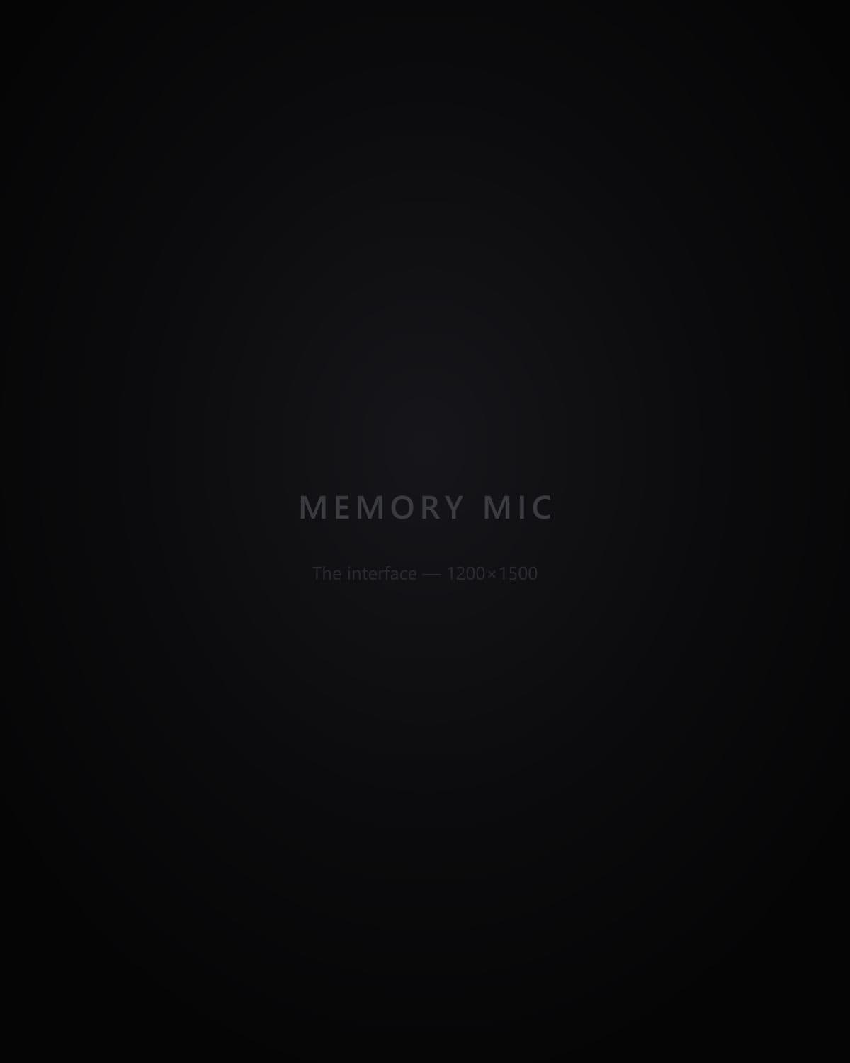 The Memory Mic recording interface counting a guest in.
